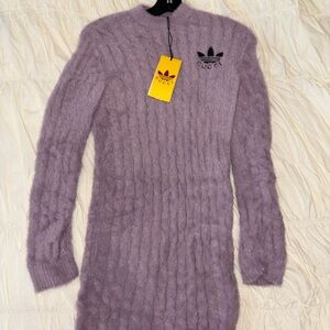Gucci x Adidas Long-Sleeve Sweater Dress